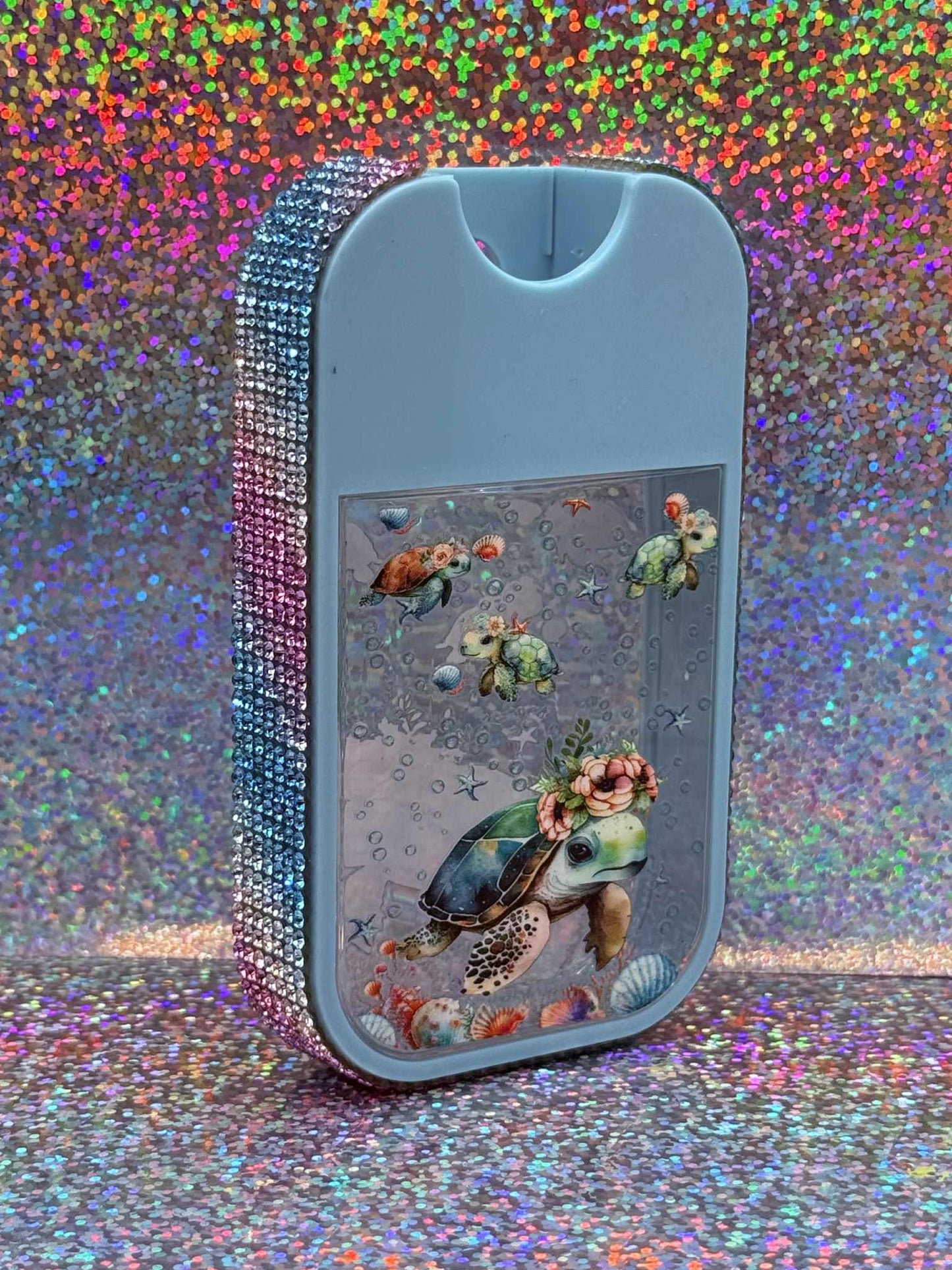 Turtle Bling Sanitizer Bottle