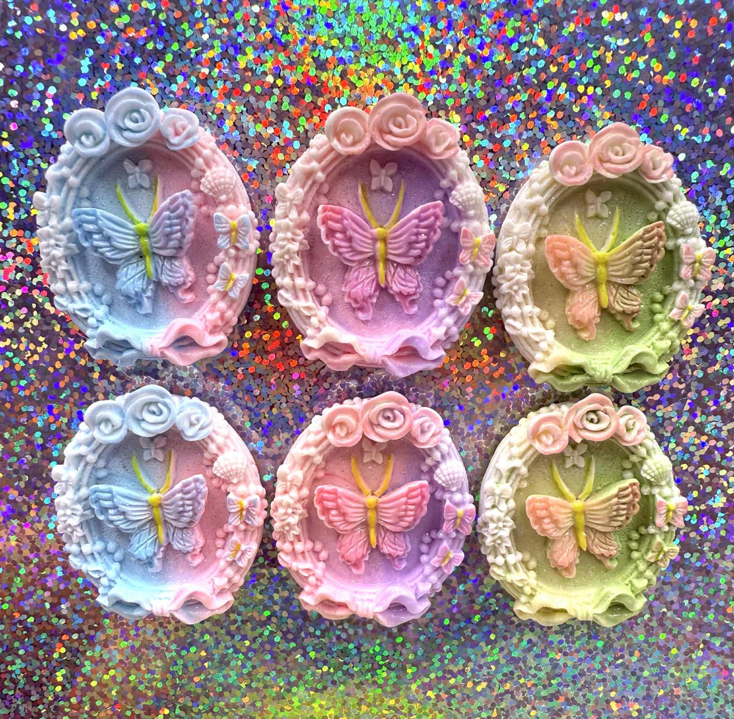 Resin butterfly frame magnets