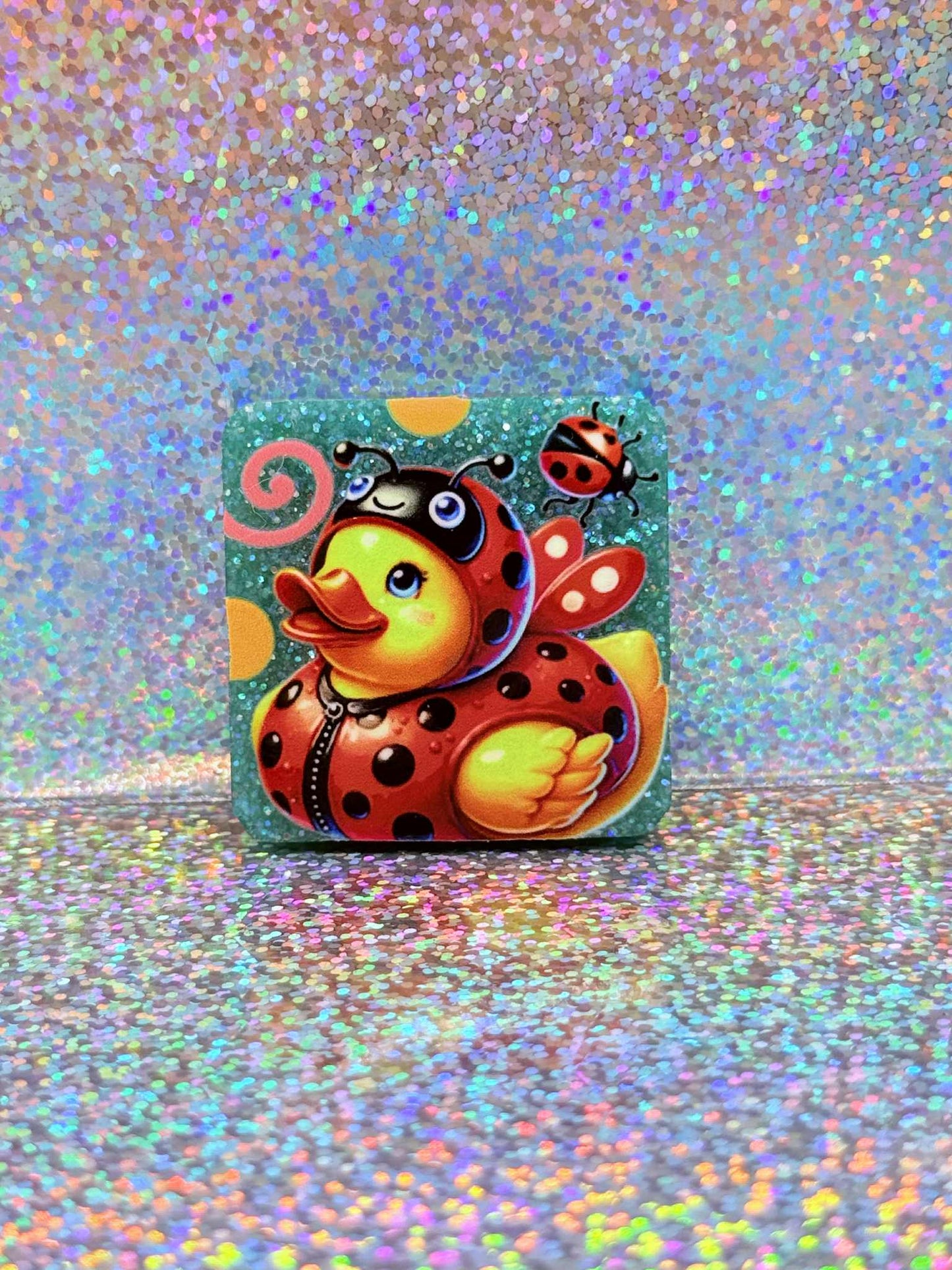 Ladybug Duck Magnet