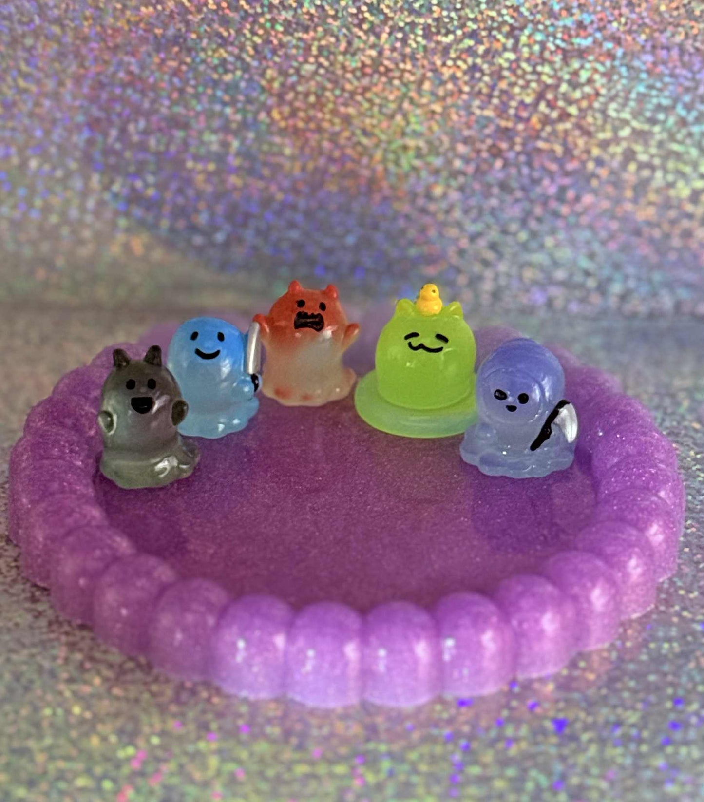 Glowing Ghosties with Duck Ghost Magnets
