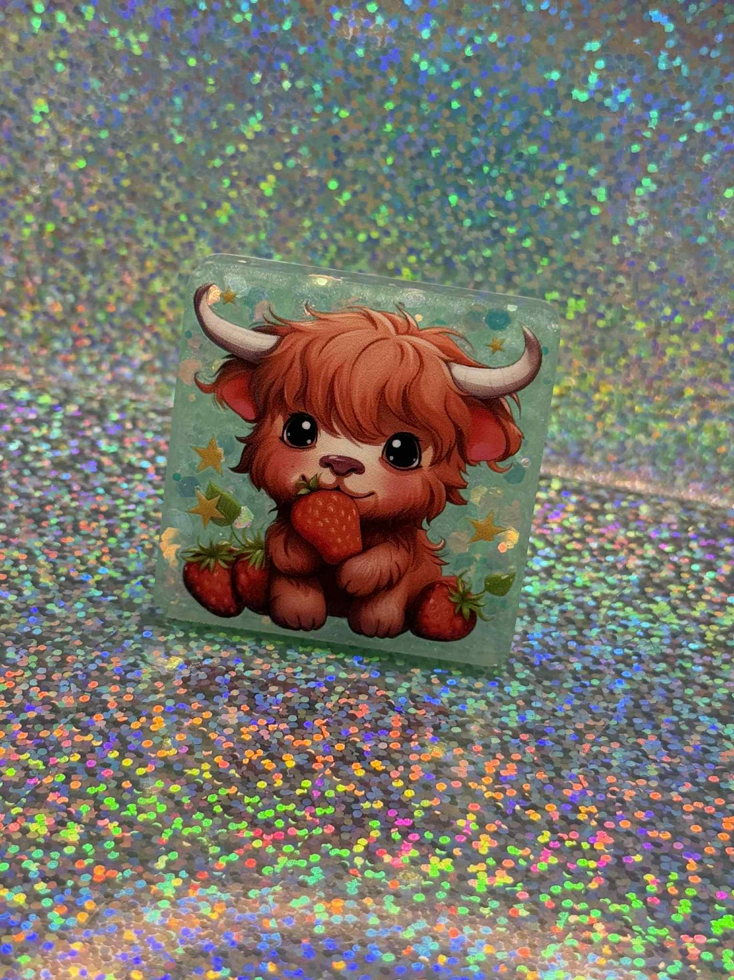 Strawberry Cow Magnet