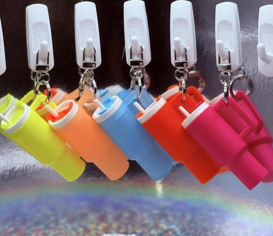 Fluorescent Tumbler Keychains