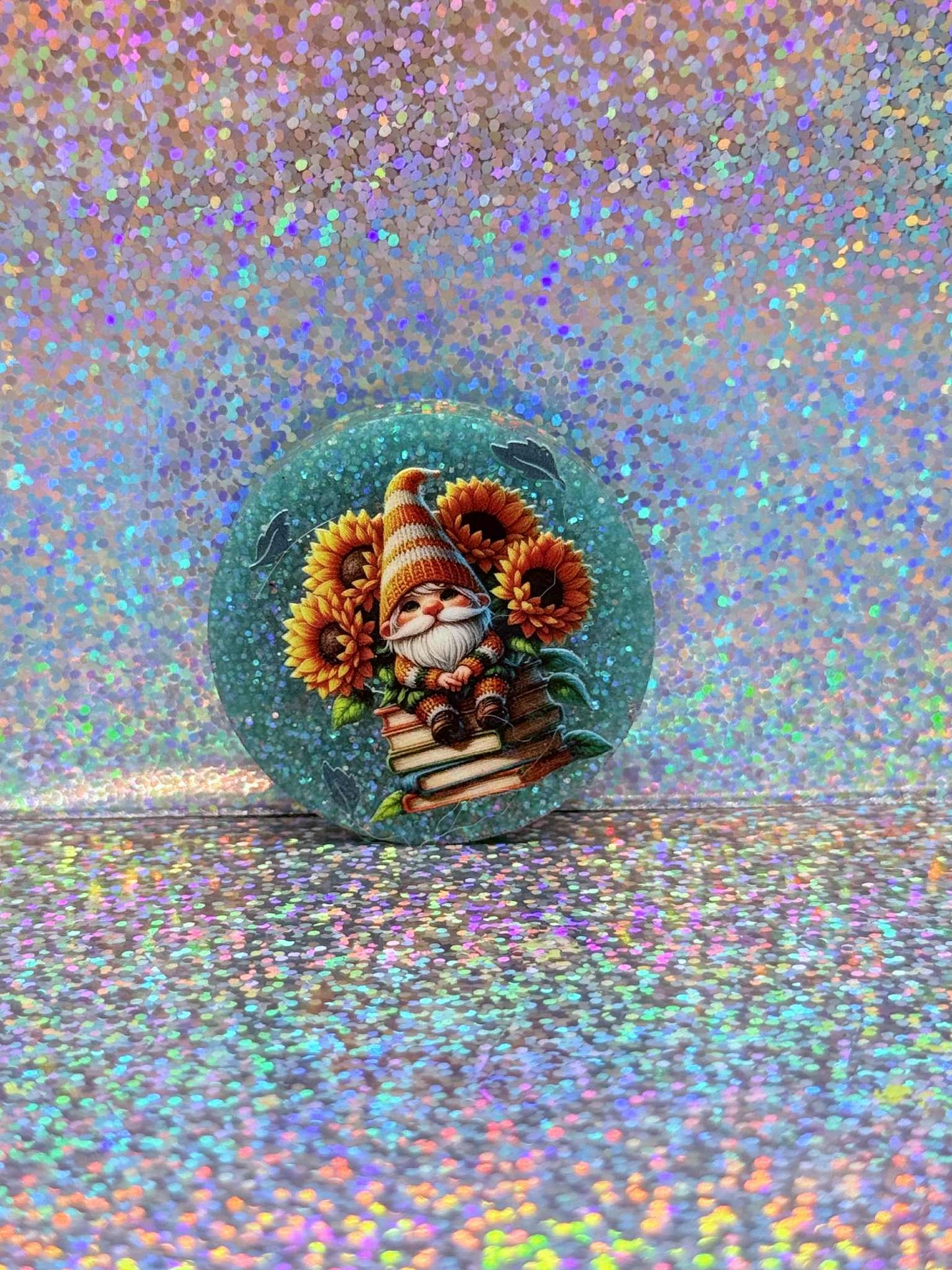 Sunflower Gnome Magnet