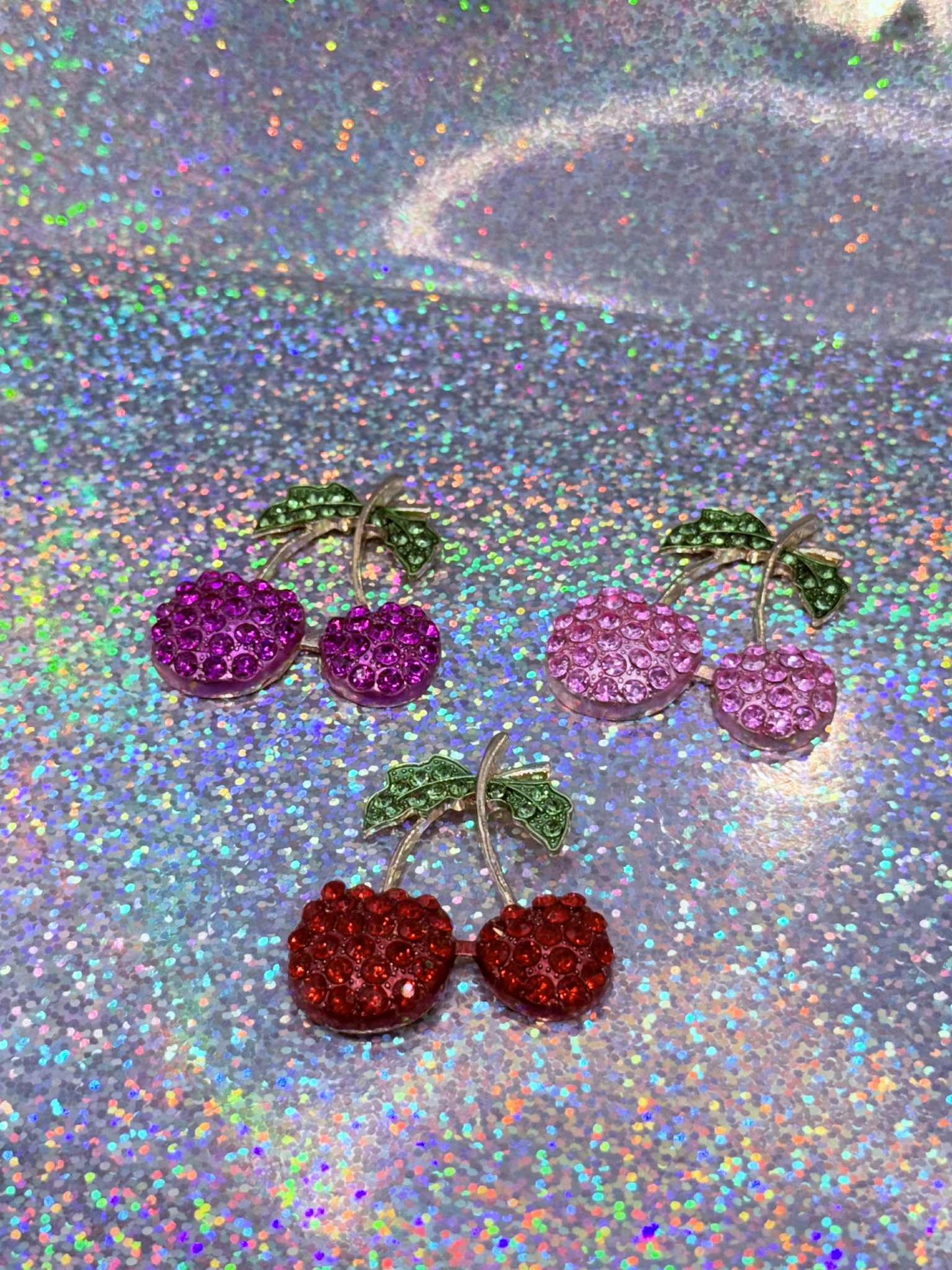 Rinestone Cherry Magnets