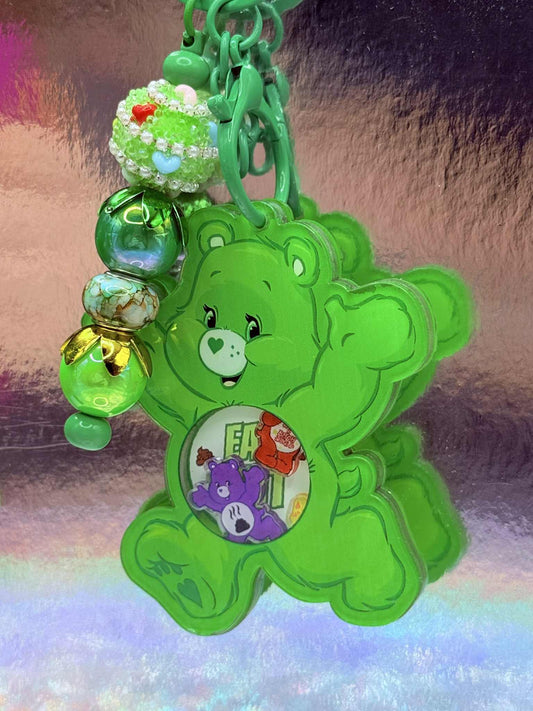 Green Swear Bear Keychain FLASH DROP