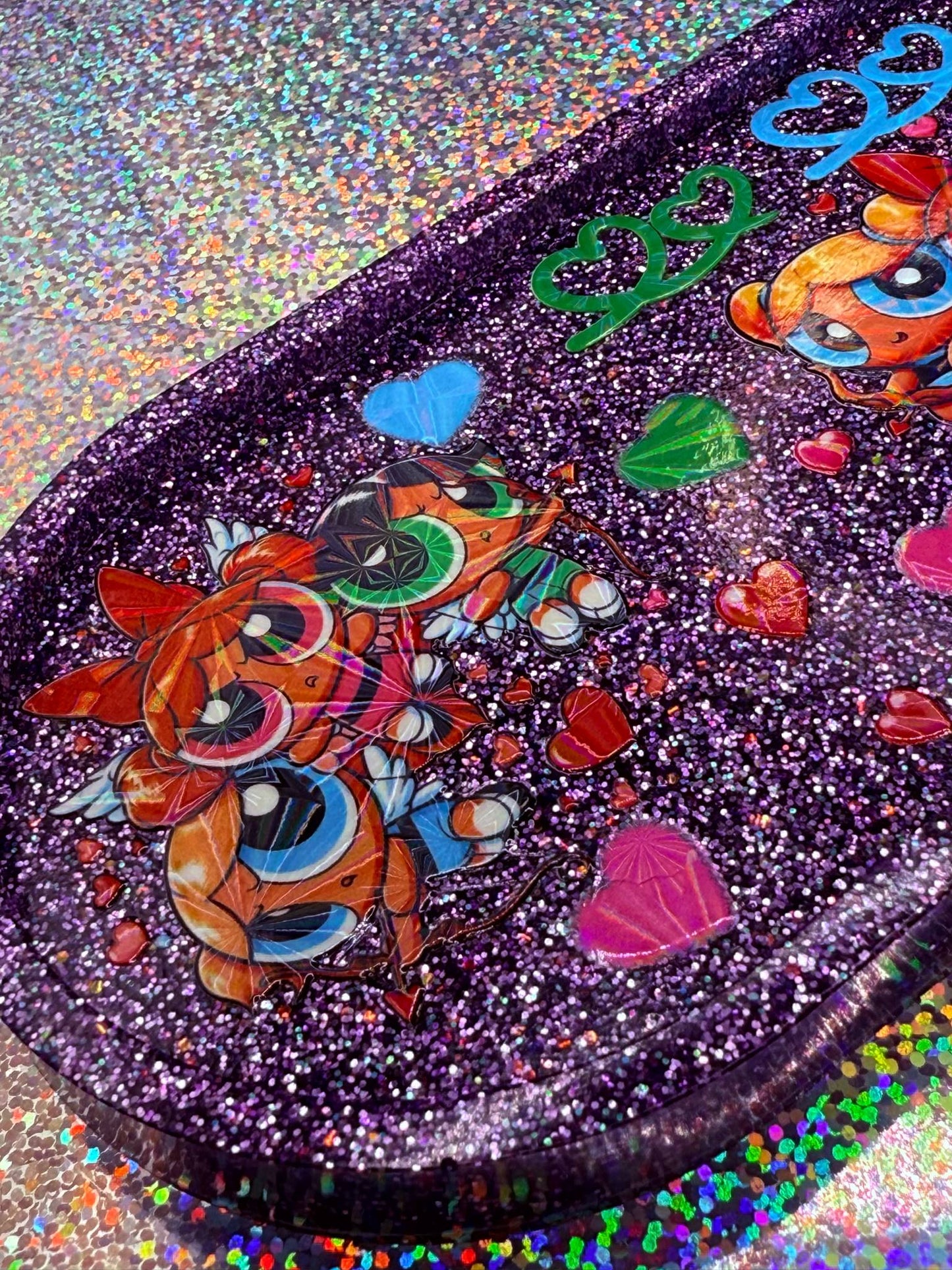 SMALL Powerpuff Girls Tray HOLOGRAPHIC