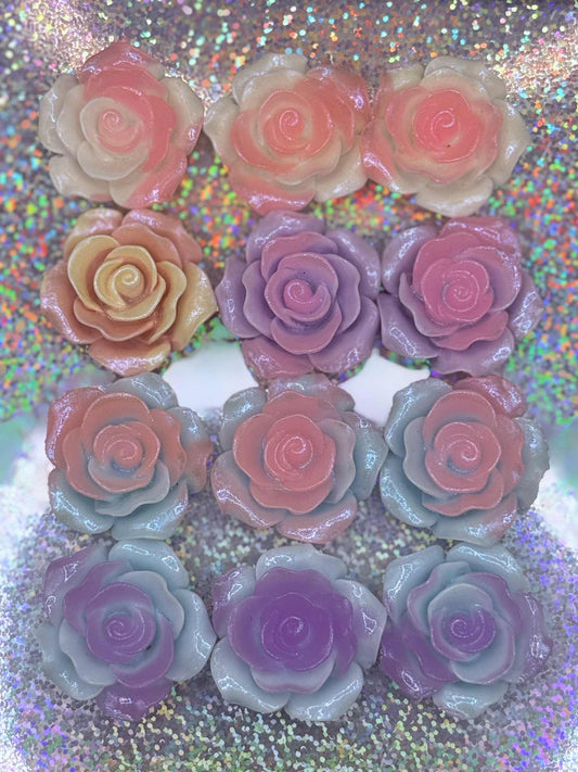 Glowing Fairy Dust Rose Magnets