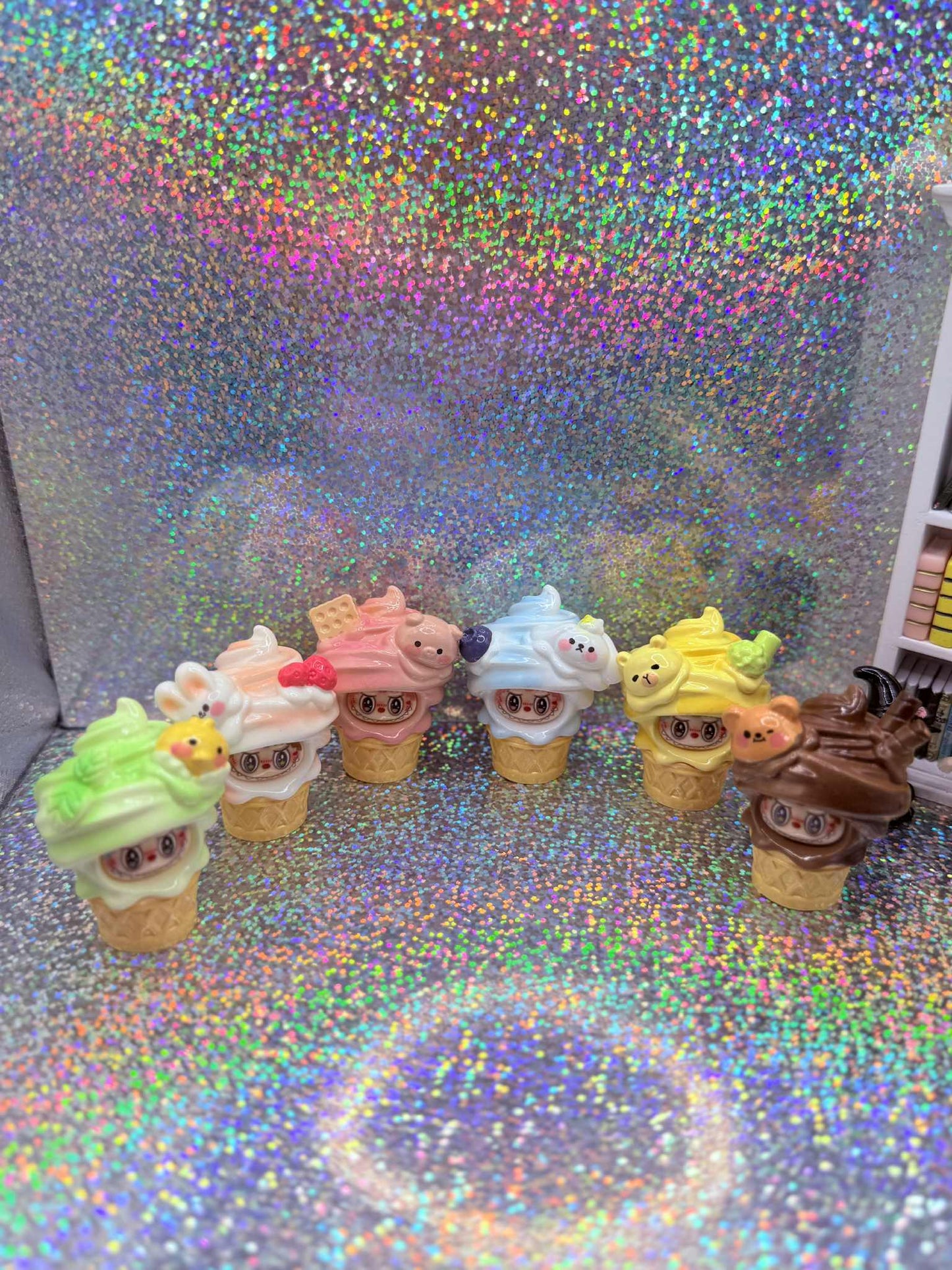 Ice Cream Labubu Magnets