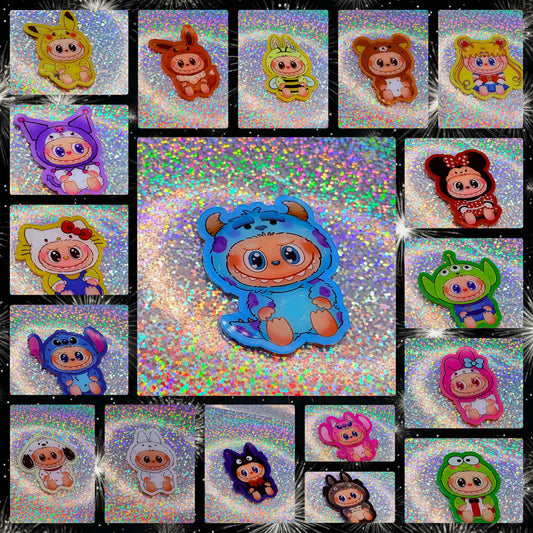 Character Labubu Acrylic Magnets