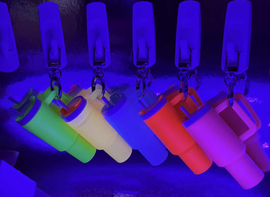 Fluorescent Tumbler Keychains