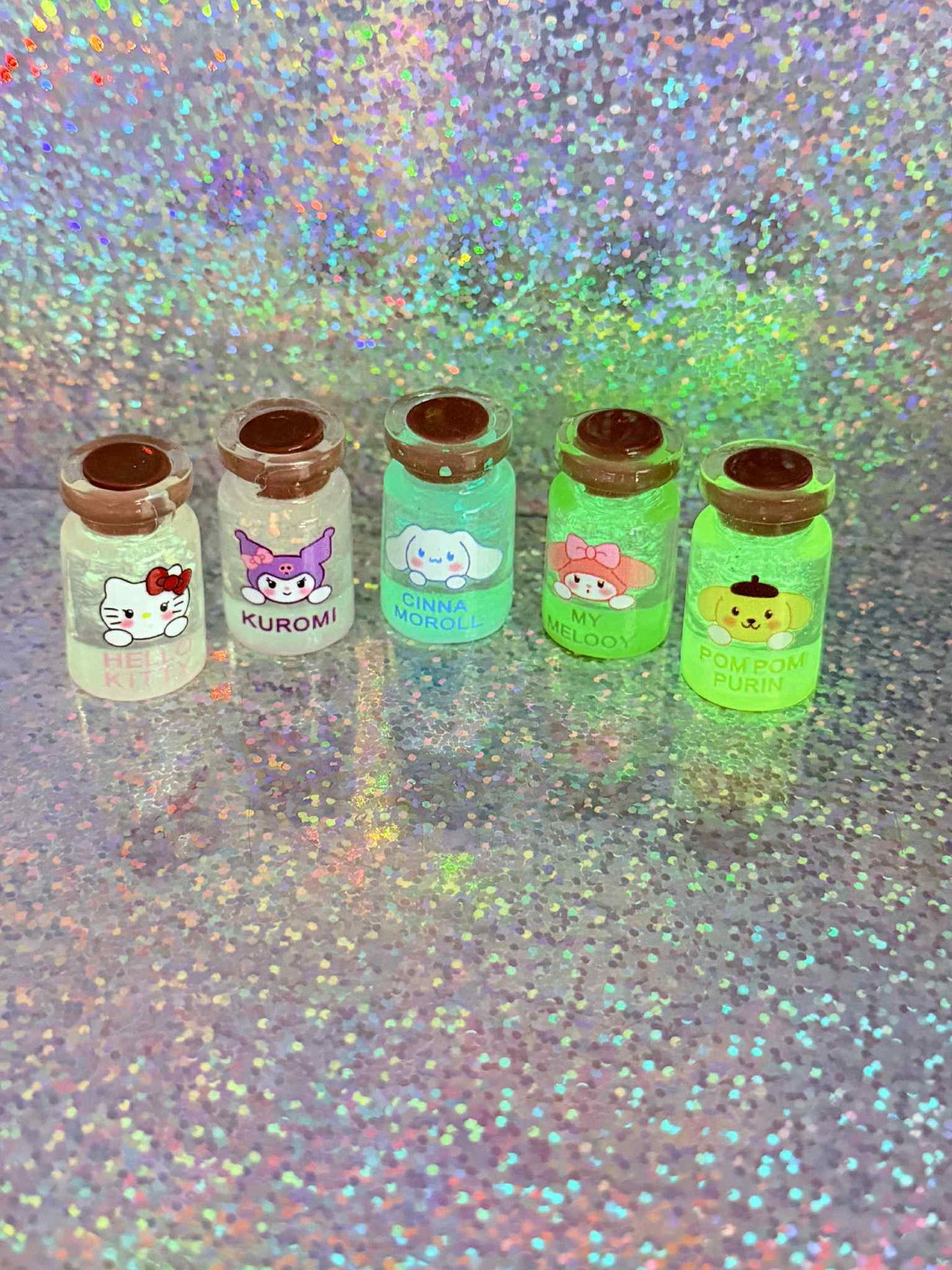 Glowing Hello Kitty Potion Magnets