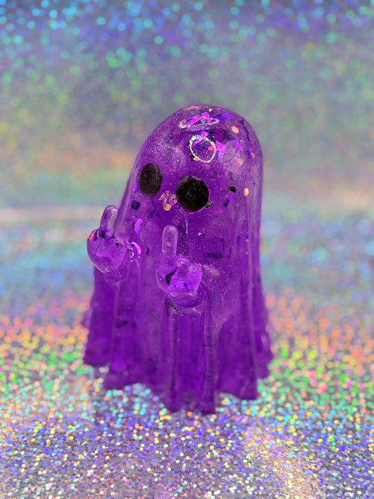 middle finger ghostie PURPLE