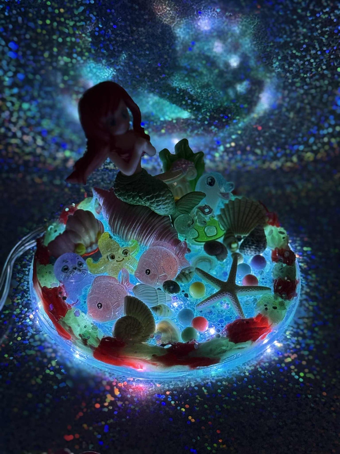 Cream Glue Nightlight Mermaid