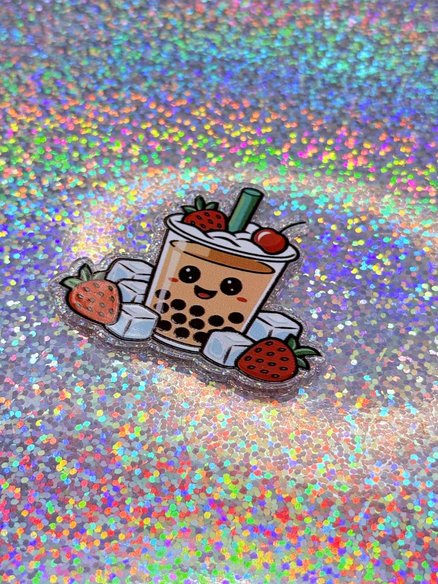 strawberry boba