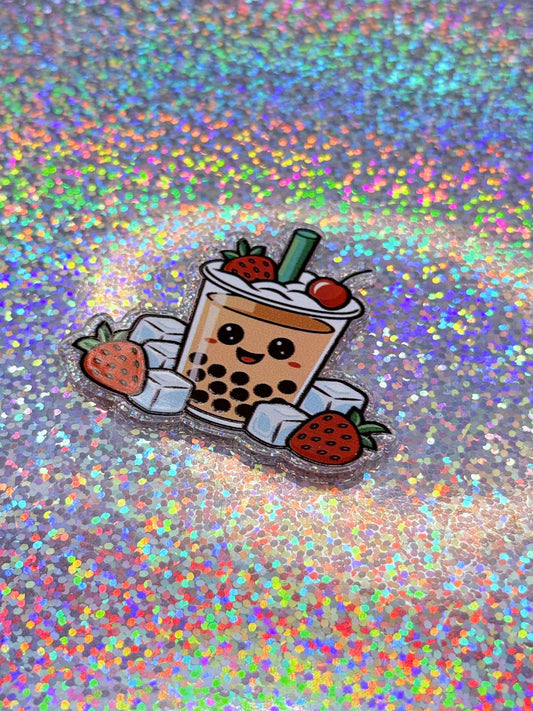 strawberry boba