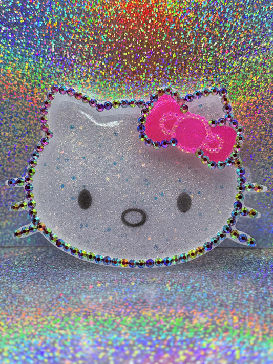 Hello Kitty Face Resin Trinket Tray FLASH DROP