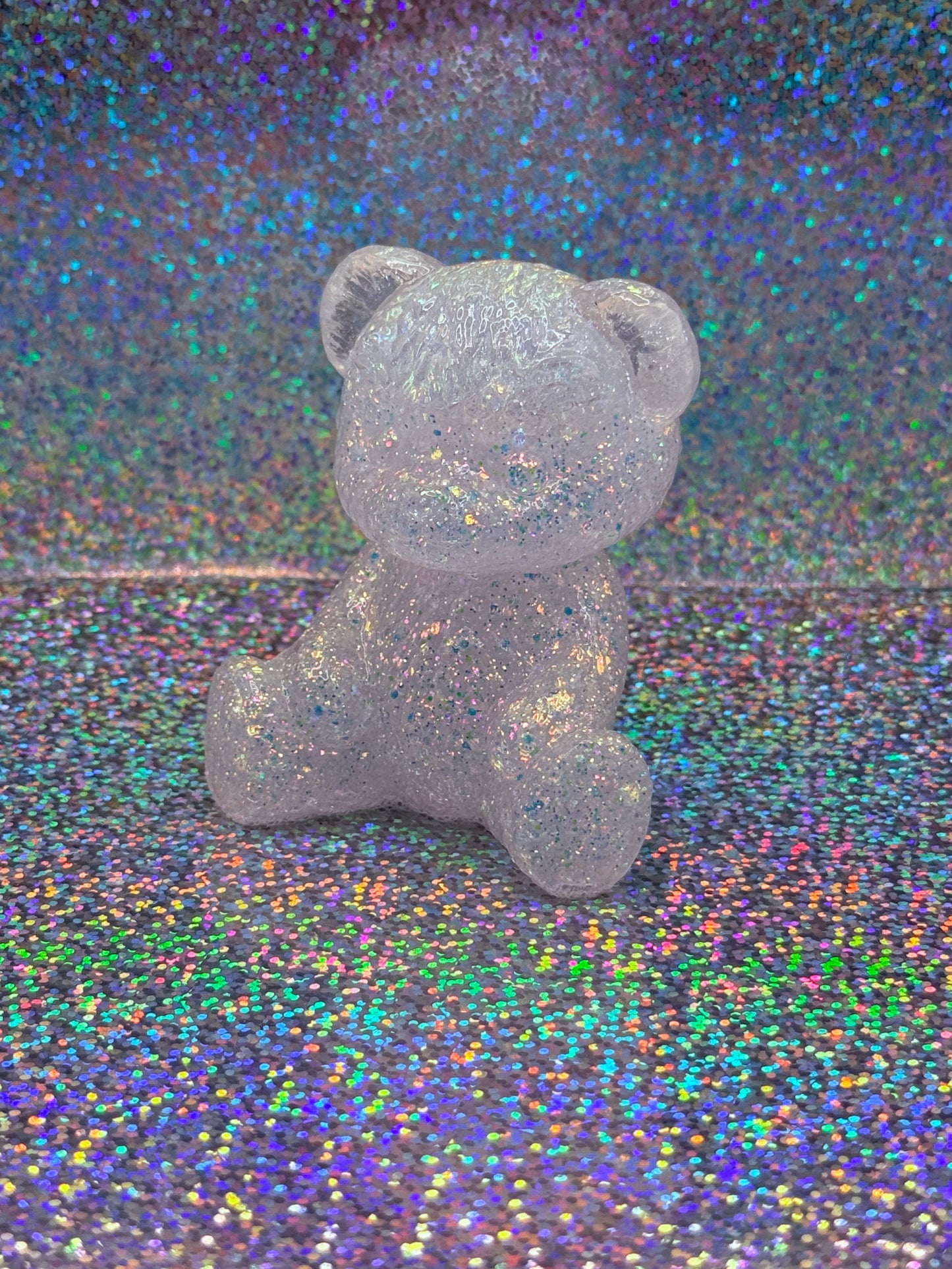 Teddy bear resin desk buddy