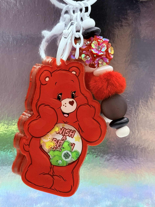 Red Swear Bear Keychain FLASH DROP