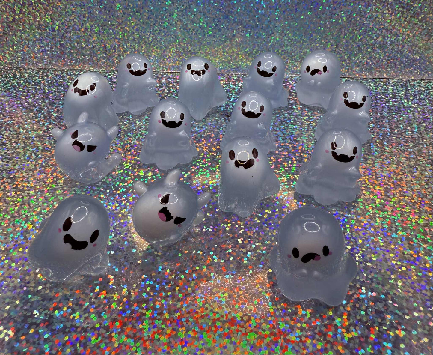Resin Glowing Ghosties magnets