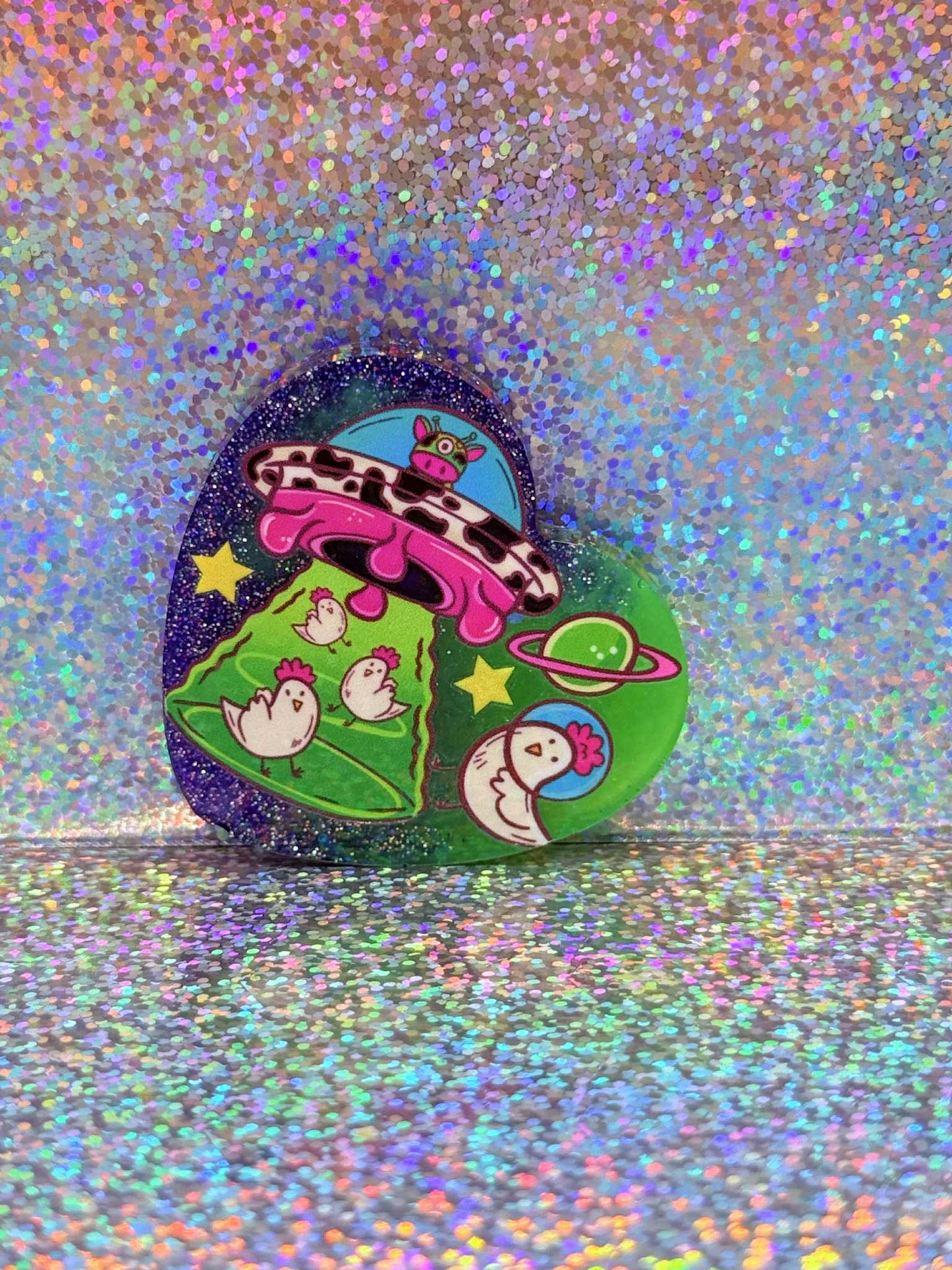 Alien Cow Magnet