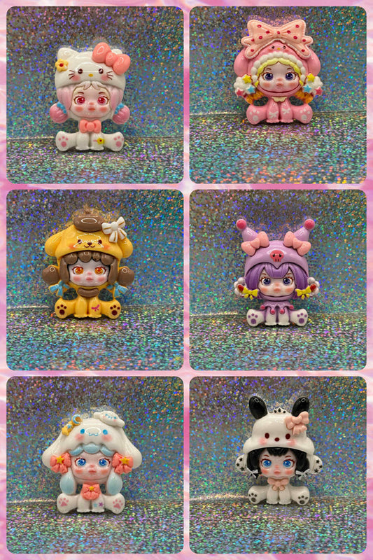 Skull Panda Sanrio Collection Magnets