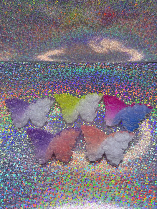 Resin Rose Butterfly Magnets