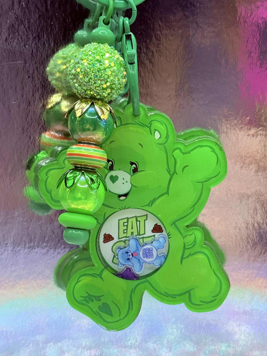Green Swear Bear Keychain FLASH DROP