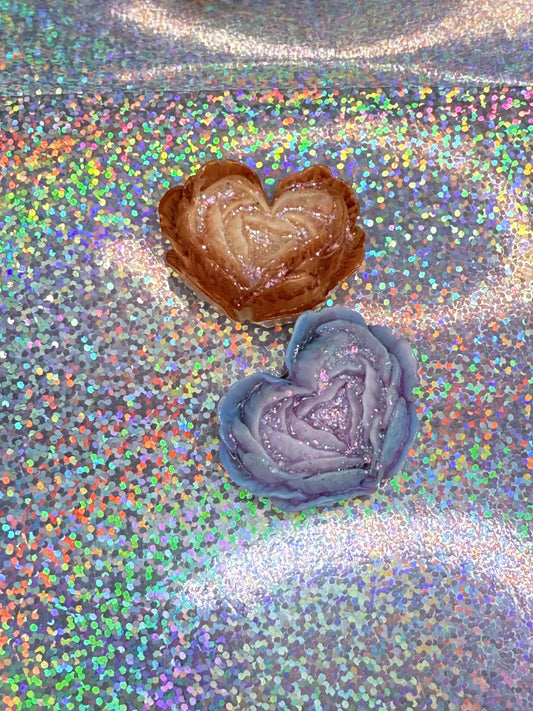 Resin Rose Heart Magnets